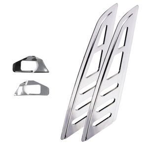 قاب استیل لچکی شیشه عقب خودرو مدل اسپرت به همراه قاب راهنما مناسب برای پراید بسته 4 عددی